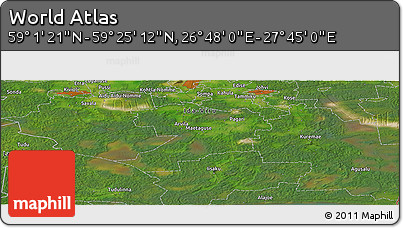 Satellite Panoramic Map of the Area around 59° 13' 17" N, 27° 16' 29" E
