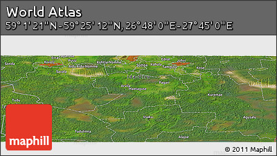 Satellite Panoramic Map of the Area around 59° 13' 17" N, 27° 16' 29" E