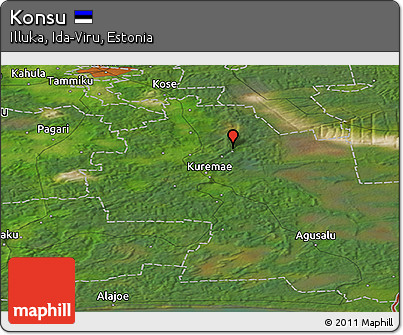 Satellite Panoramic Map of Konsu