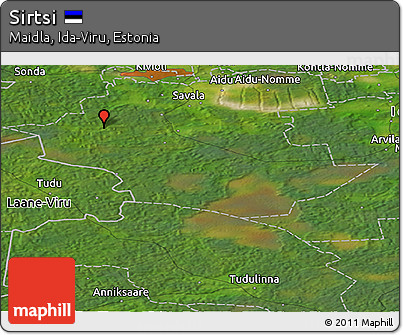 Satellite Panoramic Map of Sirtsi