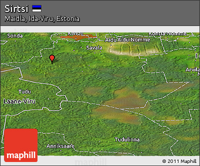 Satellite Panoramic Map of Sirtsi