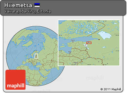Savanna Style Location Map of Hiiemetsa