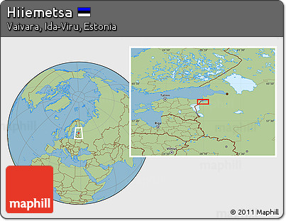 Savanna Style Location Map of Hiiemetsa