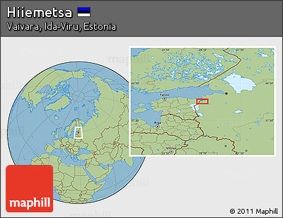 Savanna Style Location Map of Hiiemetsa