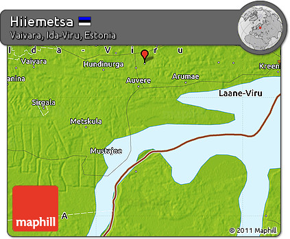 Physical Map of Hiiemetsa