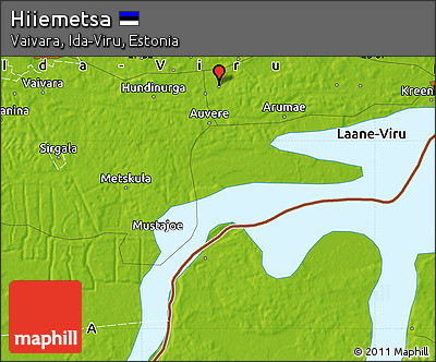 Physical Map of Hiiemetsa