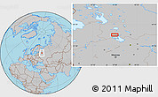 Gray Location Map of the area around 59° 13' 17" N, 37° 28' 30" E