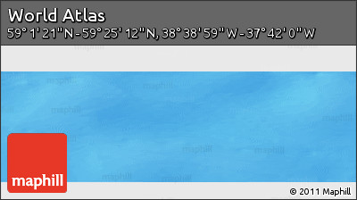Shaded Relief Panoramic Map of the Area around 59° 13' 17" N, 38° 10' 29" W