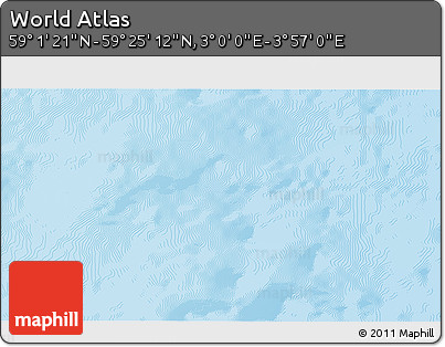 Physical 3D Map of the Area around 59° 13' 17" N, 3° 28' 30" E