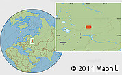 Savanna Style Location Map of the area around 59° 13' 17" N, 42° 34' 30" E