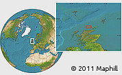 Satellite Location Map of the area around 59° 13' 17" N, 4° 10' 30" W