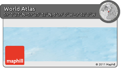 Shaded Relief Panoramic Map of the Area around 59° 13' 17" N, 4° 10' 30" W