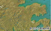 Satellite Map of the area around 59° 13' 17" N, 69° 37' 30" W