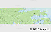 Political Panoramic Map of the area around 59° 13' 17" N, 69° 37' 30" W