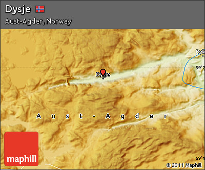 Physical Map of Dysje