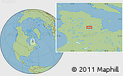Savanna Style Location Map of the area around 59° 13' 17" N, 72° 10' 30" W