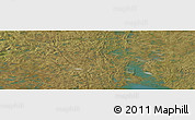 Satellite Panoramic Map of the area around 59° 13' 17" N, 72° 10' 30" W