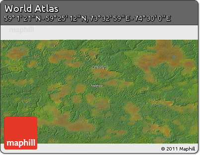 Satellite 3D Map of the Area around 59° 13' 17" N, 74° 1' 30" E