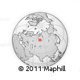 Outline Map of the Area around 59° 13' 17" N, 74° 52' 30" E, rectangular outline