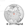 Outline Map of the Area around 59° 13' 17" N, 79° 58' 29" E, rectangular outline