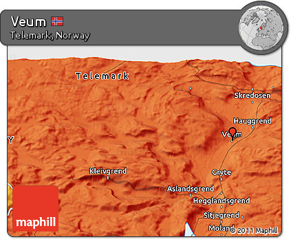 Political 3D Map of Veum