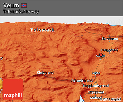 Political 3D Map of Veum