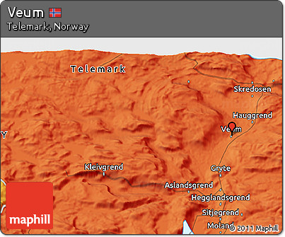 Political 3D Map of Veum