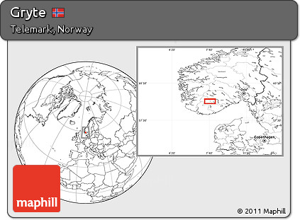 Blank Location Map of Gryte