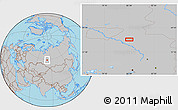 Gray Location Map of the area around 59° 13' 17" N, 82° 31' 30" E