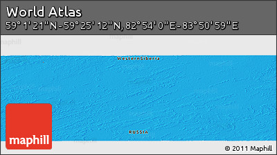 Political Panoramic Map of the Area around 59° 13' 17" N, 83° 22' 30" E