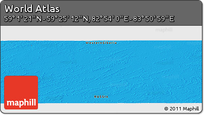 Political Panoramic Map of the Area around 59° 13' 17" N, 83° 22' 30" E