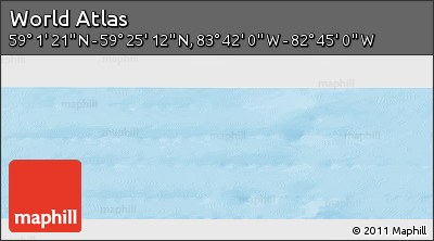 Physical Panoramic Map of the Area around 59° 13' 17" N, 83° 13' 29" W