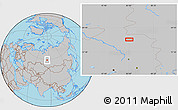 Gray Location Map of the area around 59° 13' 17" N, 85° 4' 29" E