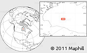Blank Location Map of the area around 59° 13' 17" N, 89° 10' 30" W