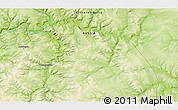 Physical 3D Map of the area around 59° 13' 17" N, 94° 25' 30" E