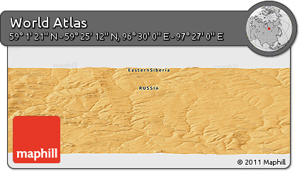 Political Panoramic Map of the Area around 59° 13' 17" N, 96° 58' 29" E