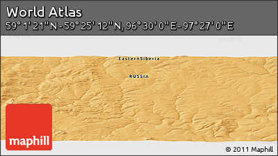 Political Panoramic Map of the Area around 59° 13' 17" N, 96° 58' 29" E