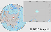 Gray Location Map of the area around 59° 34' 34" N, 103° 46' 30" E