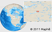 Shaded Relief Location Map of Uranium City