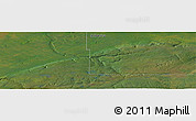 Satellite Panoramic Map of the area around 59° 34' 34" N, 115° 31' 30" W