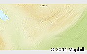 Physical 3D Map of the area around 59° 34' 34" N, 118° 4' 29" W