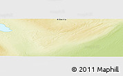 Physical Panoramic Map of the area around 59° 34' 34" N, 118° 4' 29" W