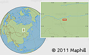 Savanna Style Location Map of the area around 59° 34' 34" N, 119° 55' 30" E