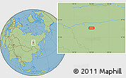 Savanna Style Location Map of the area around 59° 34' 34" N, 122° 28' 29" E