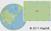 Savanna Style Location Map of the area around 59° 34' 34" N, 130° 7' 30" E