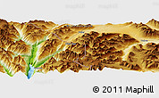 Physical Panoramic Map of White Pass