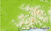 Physical Map of the area around 59° 34' 34" N, 147° 58' 29" E