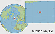 Savanna Style Location Map of the area around 59° 34' 34" N, 14° 22' 30" W