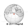 Outline Map of the Area around 59° 34' 34" N, 159° 43' 29" W, rectangular outline