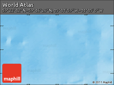 Physical Map of the Area around 59° 34' 34" N, 15° 13' 29" W